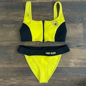 Body glove 80s throwback two piece